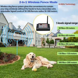 2-इन-1 <span class=keywords><strong>300</strong></span> मीटर रेंज वायरलेस इलेक्ट्रॉनिक पालतू बाड़ प्रणाली वर्ग आकार के कुत्ते प्रशिक्षण कॉलर - Product Image 5