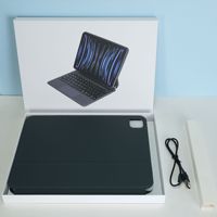 Étui clavier magnétique fin avec pavé tactile multi-touch et rétroéclairage 7 couleurs pour iPad Air 13 pouces Pro 13 pouces M5 M4