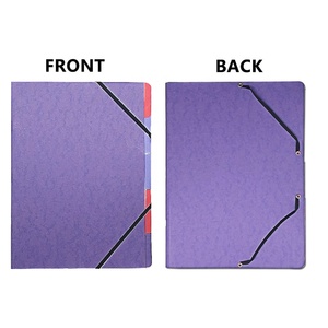 2024 nhà máy lehui Chất lượng cao các tông Divider thư mục tập tin đàn hồi ban nhạc-Bảo đảm chỉ số giấy các loại màu sắc bền nộp hồ sơ - Product Image 2