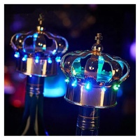 Discothèque fête événement bouteille de champagne service vip bouteille de vin flash lumière couronne led stroboscope bâton cierge magique