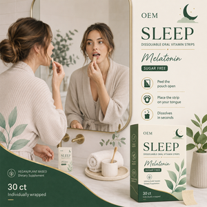 Oral Dissolving Improve Sleep Melatonin Strips Dissolves Quickly Oral Films - Product Image 5
