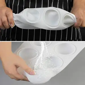Moule à boule ronde 3D antiadhésif en Silicone pour la fabrication de crème glacée, de Mousse, de goutte de gomme, de gelée et de truffe au chocolat