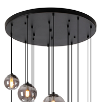 Luminaire suspendu LED en aluminium, design moderne, pour hôtel, bar, couloir, restaurant, escalier, décoration intérieure, personnalisable