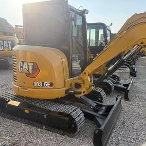Mini-excavatrice d'occasion CAT303.5E, petite machinerie CAT 303.5 d'origine pour la culture agricole et la rénovation de jardins, compétitive - Product Image 5