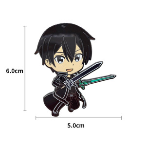 Pins de Metal Esmaltado de Alta Calidad de 6 cm en 2 Colores para los Fans de <span class=keywords><strong>Sword</strong></span> <span class=keywords><strong>Art</strong></span> <span class=keywords><strong>Online</strong></span> como Regalo - Product Image 3