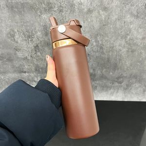 2026 New Style 2-in-1 Flip Top Sports Spout Lid <b>Mirror</b> Copper Plated Underneath 20oz Stainless Steel Tumbler for Laser Engraving - Product Image 3