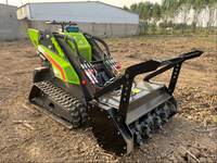 SPEDIZIONE GRATUITA Cartiwell Euro 5 EPA CE Diesel Skid Steer Mini Pala Cingolata Trincia Forestale Rasaerba