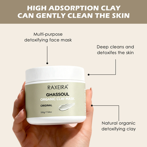 Maschera di Argilla Ghassoul OEM ODM per Viso e Corpo, Contro Acne e Macchie, Detossificante per Pori, Produttore di Maschere in Argilla per la Cura della Pelle - Product Image 3