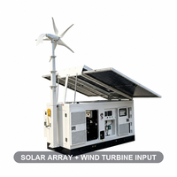 Générateur hybride éolien solaire diesel LINGGE Quanchai 20 kW 32 kWh Batterie au lithium 10 kW Inverseur mobile super silencieux