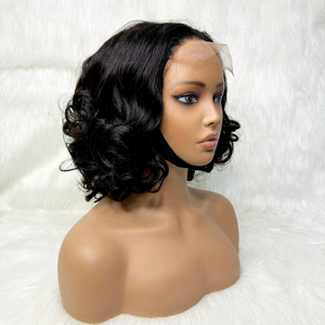 Promoción: Pelucas con Cierre de Encaje 5x5, Cabello Humano Rizado y Ondulado, 14 Pulgadas, Cabello Virgen Natural de Buena Calidad, Venta al Por Mayor - Product Image 1