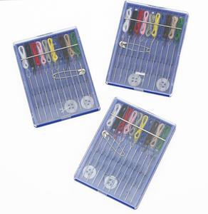 Kit de couture miniature en gros, outils portables de voyage pour la réparation, avec 10 fils de couleurs, boutons et épingles de sûreté, idéal pour les hôtels de luxe - Product Image 2