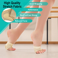 MediFootCare Chaussures de danse pour filles et femmes, demi-chaussures de ballet, semelle souple fendue, protection des pieds, coussinets pour les orteils, outil de soin des pieds HA00592