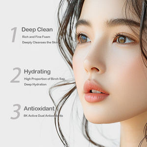 自社ブランドのフェイシャルクレンジングメイクアップリムーバー穏やかなノンストリングクレンザーナチュラルディープクレンジングムース - Product Image 3