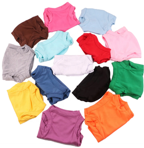 QUCHONPET 卸売 カスタマイズ 犬服 無地 ペット 犬用 Tシャツ 無地 犬用シャツ 高品質 ベスト - Product Image 5