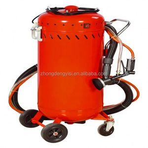 Machine de sablage compacte automatique de 28 gallons pour l'élimination de la rouille et de l'huile, avec retour de sable et abrasifs, utilisant des perles de verre de corindon brun grenat - Product Image 2