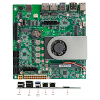 Placa Base para Servidor Intel N97 Sin Ventilador Mini-ITX 6 Bahías NAS DDR5 2*Intel 17x17CM I226 2.5G con Doble LAN