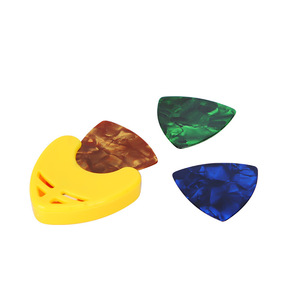 Jeu de plectres pour guitare électrique et <span class=keywords><strong>basse</strong></span> en celluloïd de 0,46 mm, grand triangle, personnalisez votre logo - Product Image 6