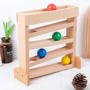 Montessori erken eğitici oyuncak-ahşap parça topu görsel izleme eğitmen planör konsantrasyon egzersiz için