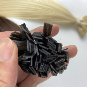 Estensioni per <span class=keywords><strong>Capelli</strong></span> in Cheratina Pre-Colorate <span class=keywords><strong>Arancioni</strong></span>, Vendita all'Ingrosso, Remy Double Drawn, Punta Piatta I-Tip - Product Image 4