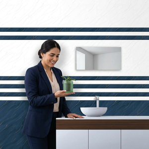 Azulejos de Pared de Cerámica de Primera Calidad Vistaar, Duraderos, de 12x18 Pulgadas, Antideslizantes y Resistentes al Ácido para Baño - Product Image 2