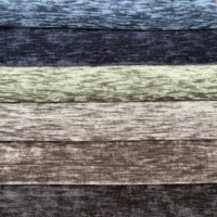 Vente en gros usine Tissu mélangé chenille à rayures texturées résistant à l'usure pour revêtement de canapé, oreiller et tête de lit d'hôtel