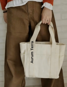 Bolsa de Compras de Lona Grande con Diseño de Correa con Patrón de Letras, Bolso de Hombro para Mujer, Regalo de Moda - Product Image 3