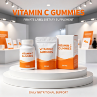 Gommes à la vitamine C pour adultes - Complément alimentaire naturel sans sucre pour un soutien nutritionnel quotidien