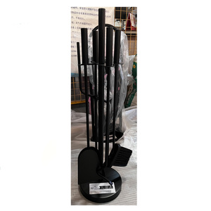 Ensemble <span class=keywords><strong>de</strong></span> 5 outils <span class=keywords><strong>de</strong></span> <span class=keywords><strong>cheminée</strong></span> en fer, aluminium et acier du fabricant, un ensemble comprenant un <span class=keywords><strong>porte</strong></span>-bûche, étagère à bois, accessoires <span class=keywords><strong>de</strong></span> <span class=keywords><strong>cheminée</strong></span> - Product Image 5