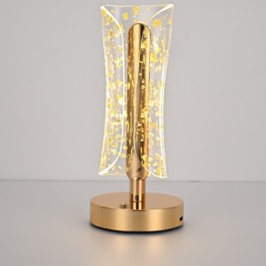 Jar Nordic Lámpara de escritorio táctil creativa recargable Moderna <span class=keywords><strong>5V</strong></span> PC Metal Hierro Lámpara de mesa inalámbrica para el hogar Restaurante Dorado - Product Image 3