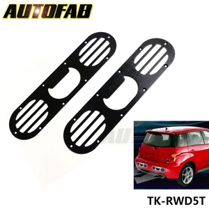 2 unids / set difusor de desvío de aire de carrera de parachoques trasero de aluminio bronce para Honda Civic AF-RWD5T - Product Image 2