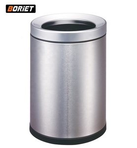 ถังขยะและถังเก็บฝุ่นทำจากสเตนเลสสตีลทรงสี่เหลี่ยมเปิดด้านบน10L เป็นมิตรต่อสิ่งแวดล้อมสำหรับใช้ในบ้านและติดดาวในโรงแรม - Product Image 1