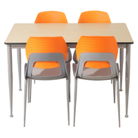 Nouvelle conception de mobilier scolaire de qualité commerciale, bureau d'étude moderne pour étudiants et ensemble chaise et bureau pour salle de classe