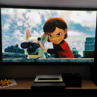 Meilleur utilisateur recommandé écran à cadre fixe anti-lumière 120 pouces PET Crystal écran de projecteur ultra courte portée 4k Ust