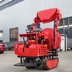 Betoniera Autocaricante Compatta da 350L per Uso Domestico, Trasporta e Miscela, Betoniera Cingolata - Product Image 4