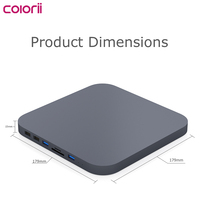 Base de Conexión USB-C de Aluminio para Mac Mini M4, Carcasa para SSD/HDD SATA de 2.5'', 5Gbps, 4K HDMI, DP, USB-A, Lector de Tarjetas SD/TF