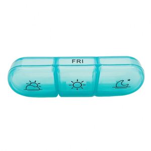 Mini Estuche Organizador de Pastillas de Plástico con 3 Compartimentos para un Día, Venta al por Mayor - Product Image 2