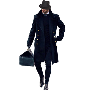 Manteau d'hiver en peau de mouton véritable pour hommes épais chaud nouveau décontracté Trench grande taille longue automne hiver veste faite à la main imperméable à l'eau - Product Image 4
