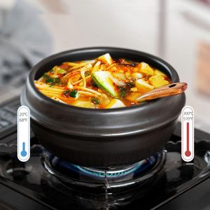 한국 프리미엄 세라믹 돌솥그릇 친환경 비빔밥 쌀국수 캐서롤 다시마 수프 그릇 트레이 - Product Image 5