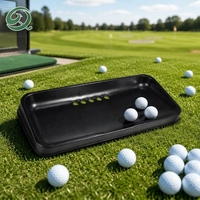 Plateau de rangement robuste en caoutchouc pour balles de golf, conteneur de stockage pour practice de golf, support de balles de golf, accessoires de parcours de golf