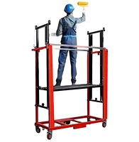 Échafaudage électrique en acier STONIMAGE 2-12 m, plateforme pliable de 15 m avec certification CE, moteur robuste, télécommande