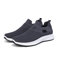 Chaussures décontractées à enfiler pour hommes, baskets mode mains libres, confortables, respirantes, légères, en maille, pour le tennis, la marche et le travail