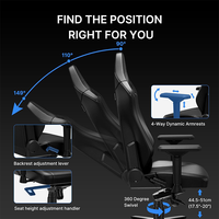Chaise de Gaming Promotionnelle Populaire 2026 avec Accoudoirs 4D et Éponge Haute Densité, Livraison Gratuite pour les Joueurs Occasionnels et les Amateurs de Streaming