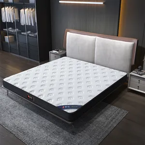 Yüksek kalite 24 inç yüksek yoğunluklu yumuşak köpük cep yaylı şilte uyku iyi lateks yatak
