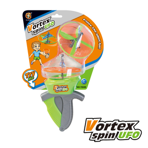 Jouet UFO Vortex Spin à lancer à la main, disque volant en plastique, pour enfants de 5 à 7 ans, unisexe, lanceur ergonomique à pompe, pales d'hélice stabilisatrices, sans - Product Image 4