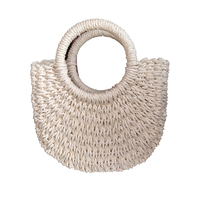Sac à main d'été pour femmes, nouveau style ethnique, sac de plage en coton personnalisé avec deux sangles, fermeture à glissière, motif de fil, sac à main pour femmes