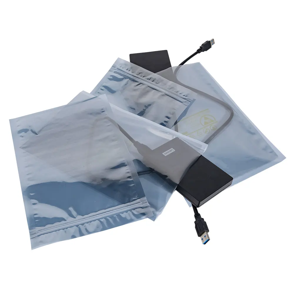 Anti-static Electronic Elements Packaging Bags Custom ESD Translucent Shielding Bags