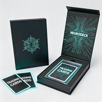 Boîte de jeu en carton rigide écologique avec logo personnalisé, fermeture magnétique, design imbriqué et dorure à chaud, luxe