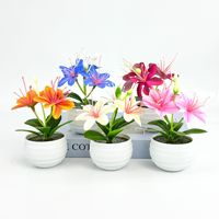 Fleurs artificielles, plantes artificielles d'intérieur, idéales, écologiques, durables, plantes en pot de bureau, décoration florale