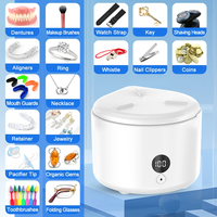 Nettoyeur ultrasonique électrique pour prothèses dentaires, aligneurs, gouttières, protège-dents, bijoux et montres avec nettoyage automatique