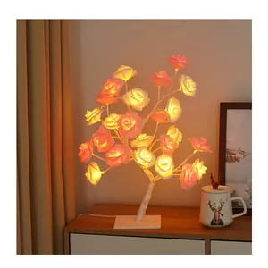 LED simulation of a variety of rose tree lights Valentine's Day pieces room decoration lights night lights